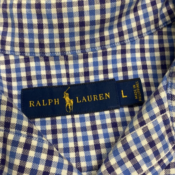 Polo Ralph Lauren Long Sleeve Button up, Blue - Picture 3 of 3
